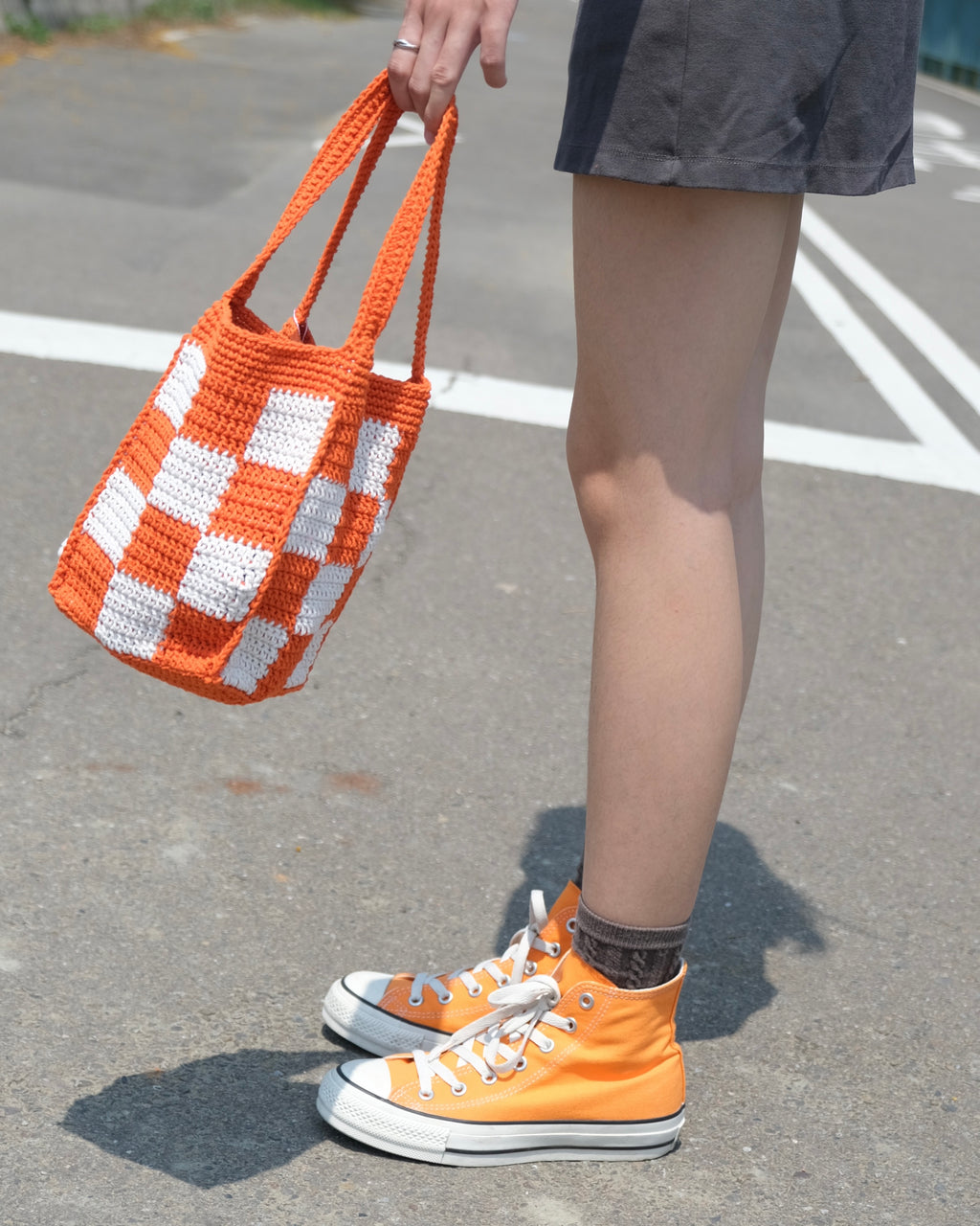 Sreepp手工編織包-橘子汽水