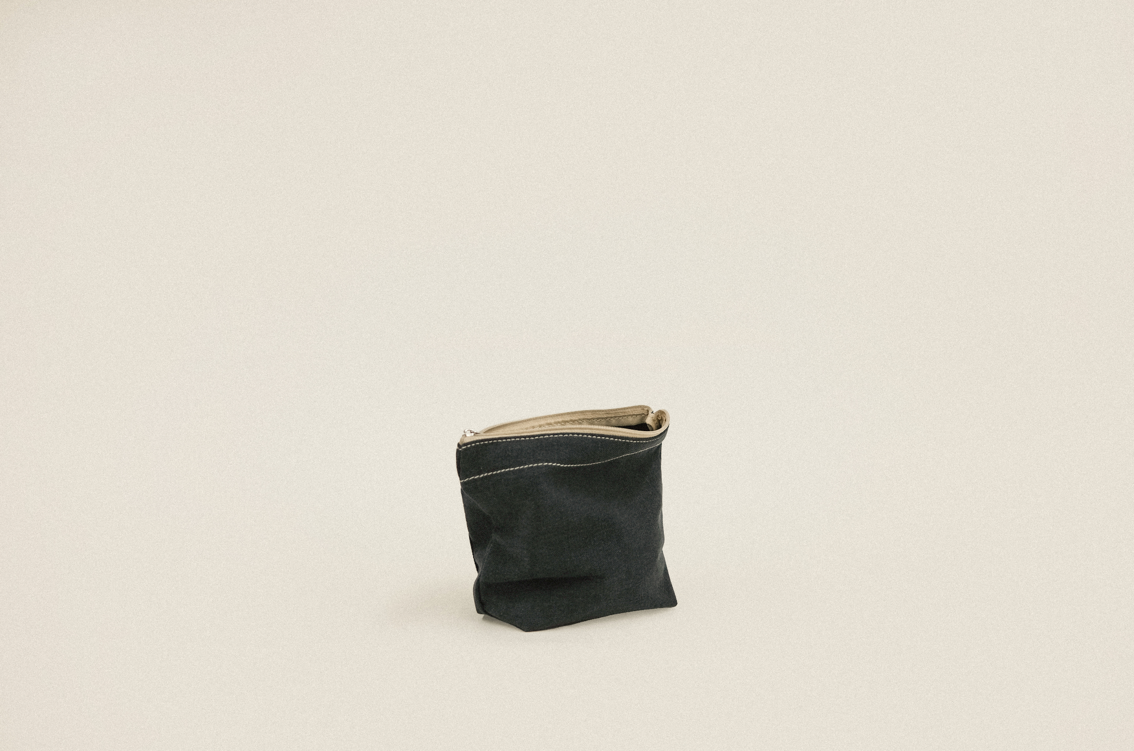 帆布信件口袋隨身收納包 - 深藍