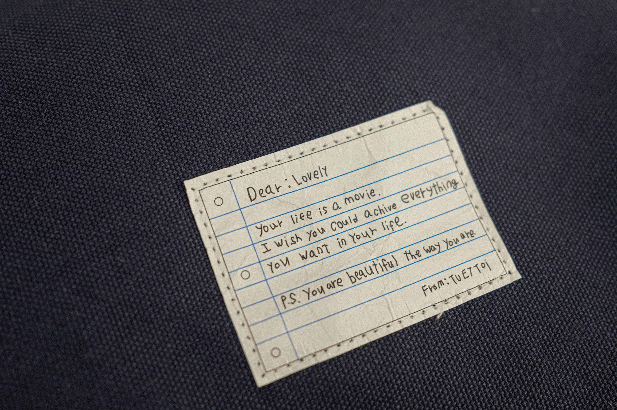 復古帆布日常托特包 - 海軍藍