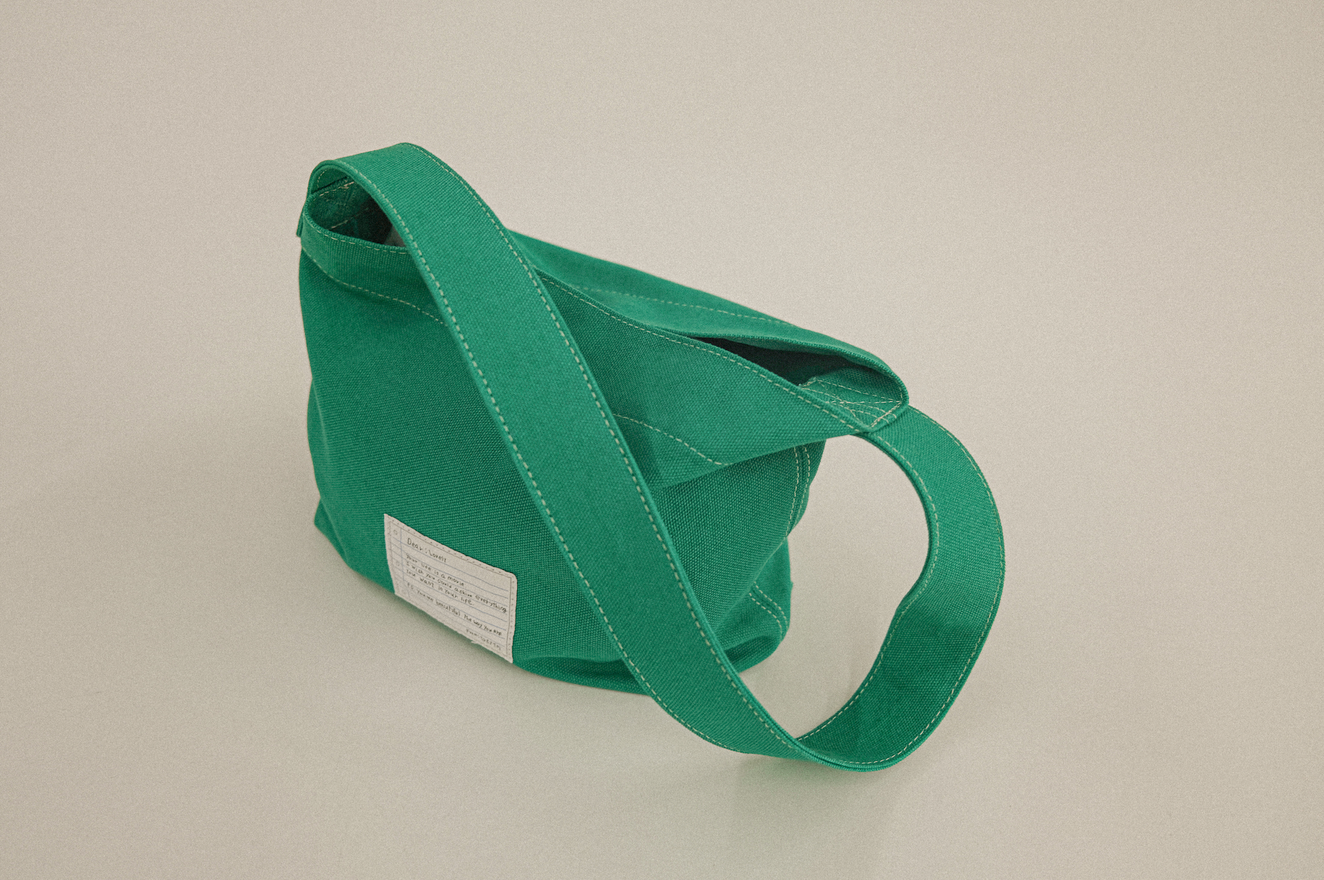 復古帆布日常托特包 - 綠