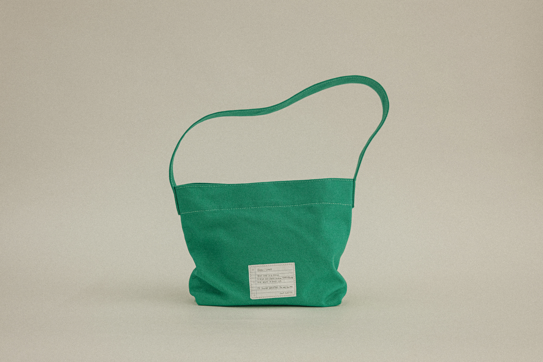 復古帆布日常托特包 - 綠