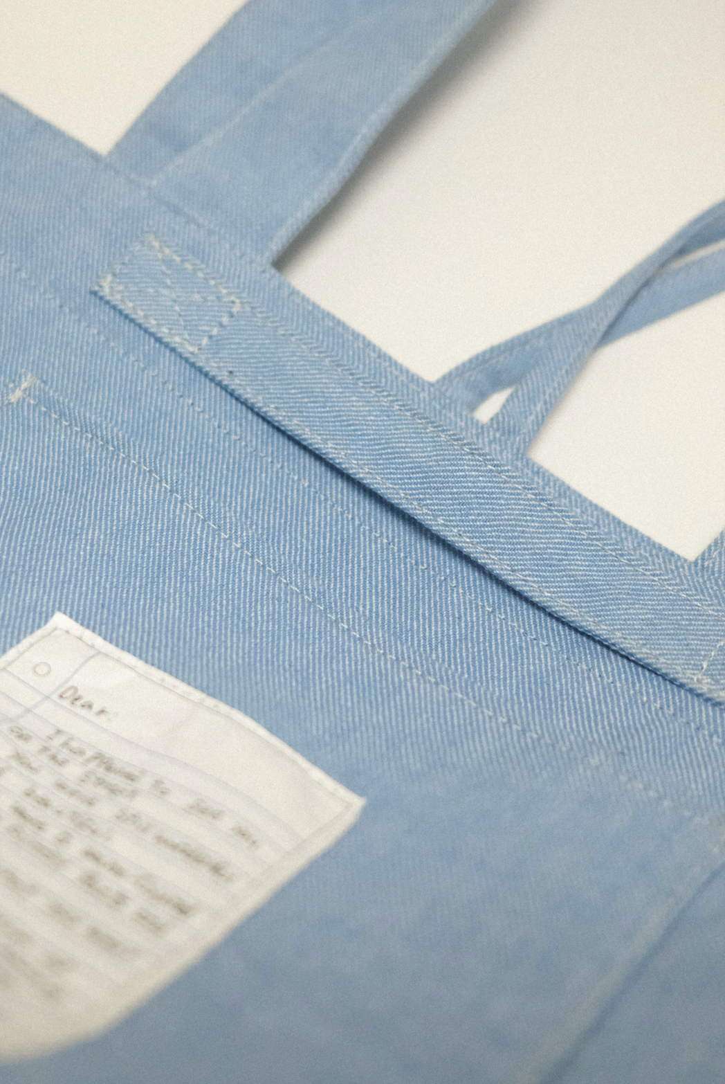 雙面兩用 復古帆布托特包 M - 丹寧藍