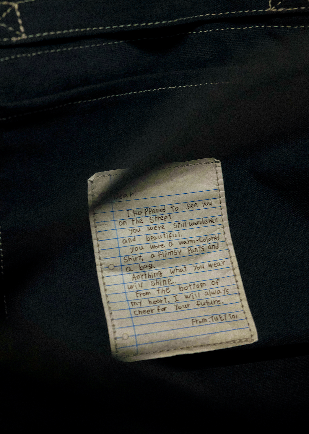 雙面兩用 復古帆布托特包 L - 海軍藍