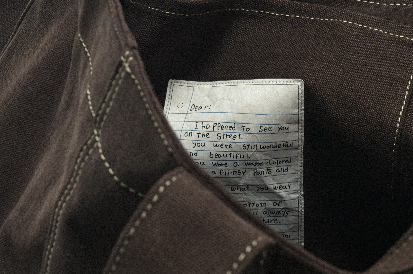 雙面兩用 復古帆布托特包 L - 咖啡色