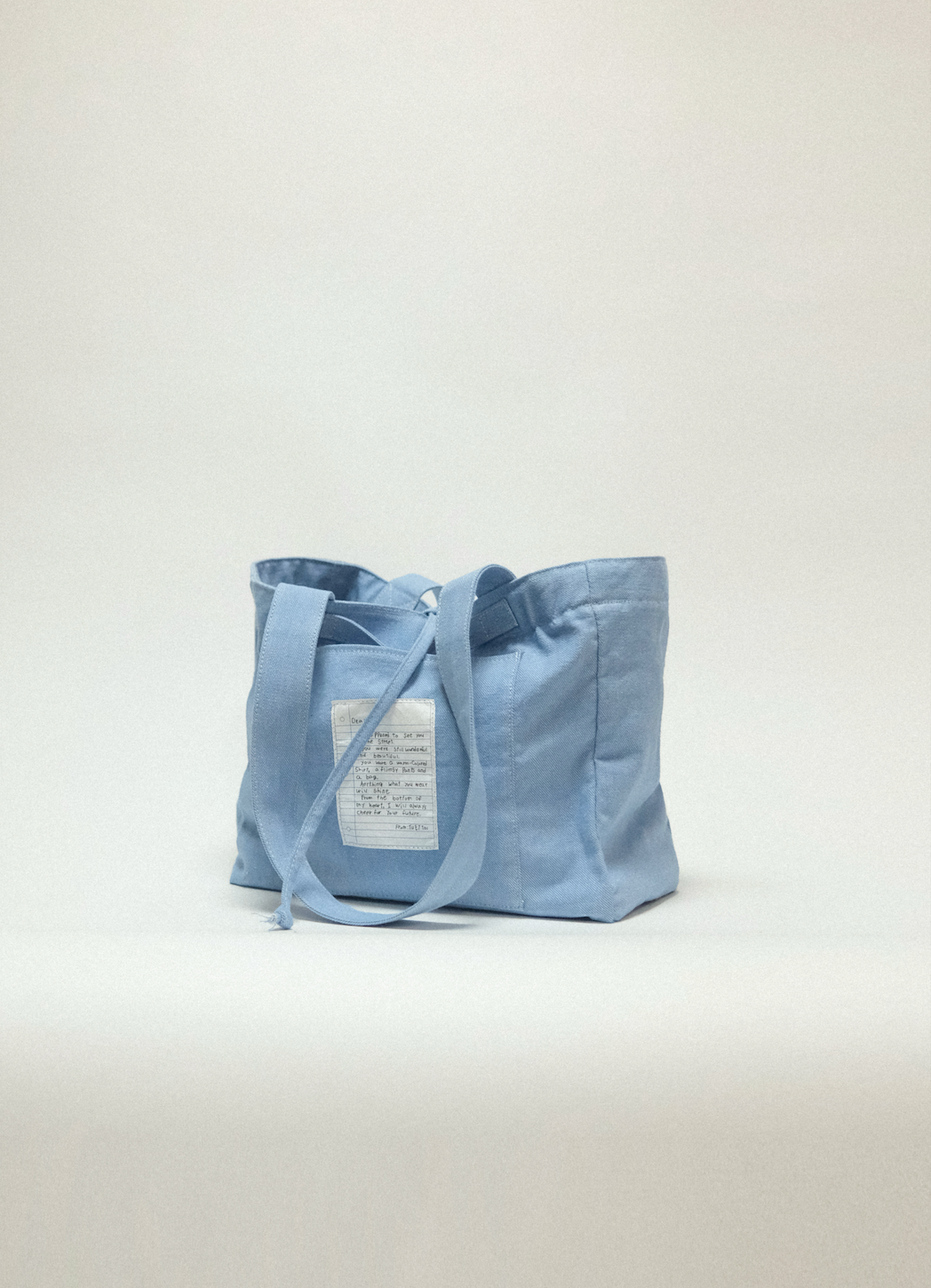 雙面兩用 復古帆布托特包 L - 丹寧