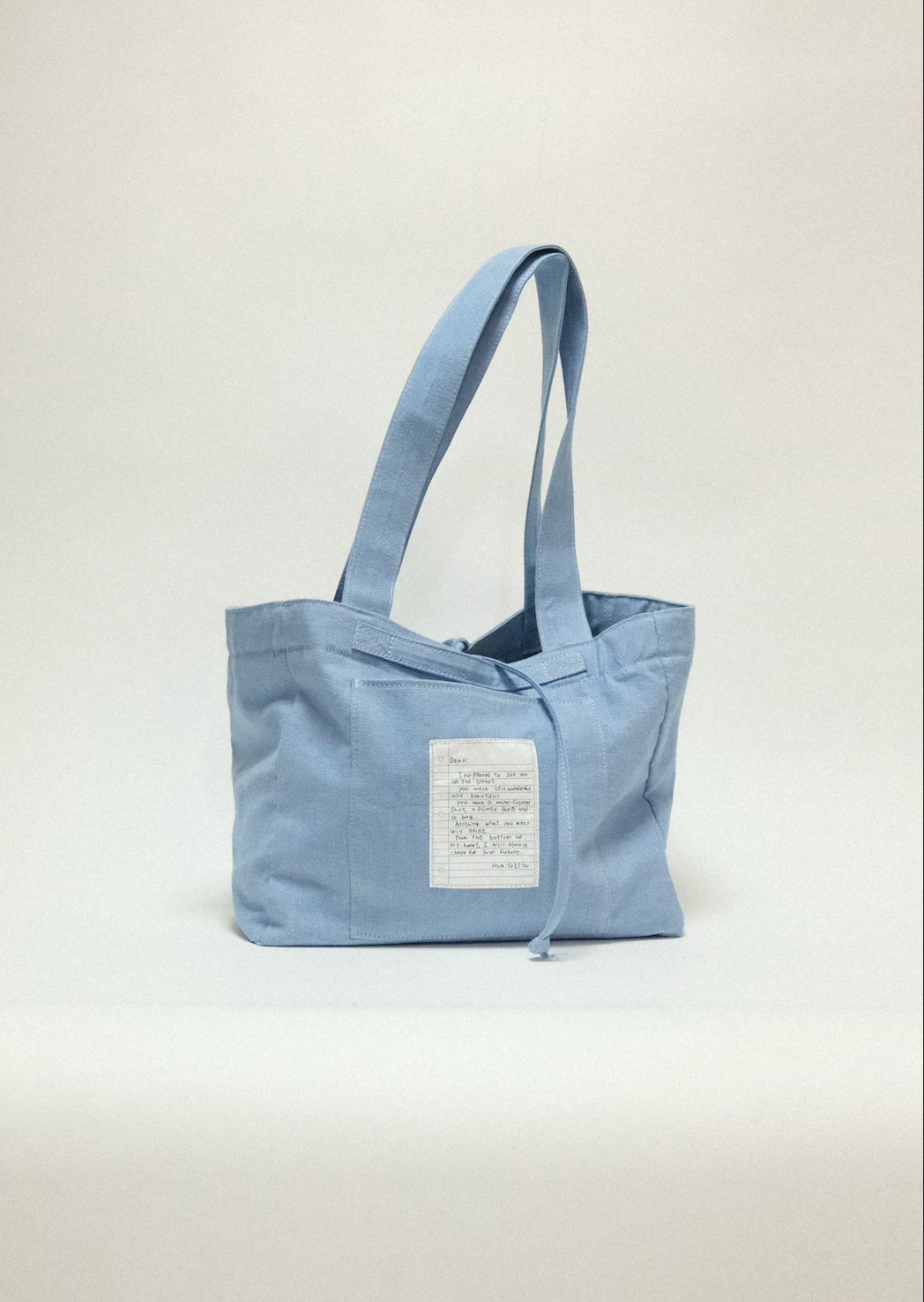 雙面兩用 復古帆布托特包 L - 丹寧