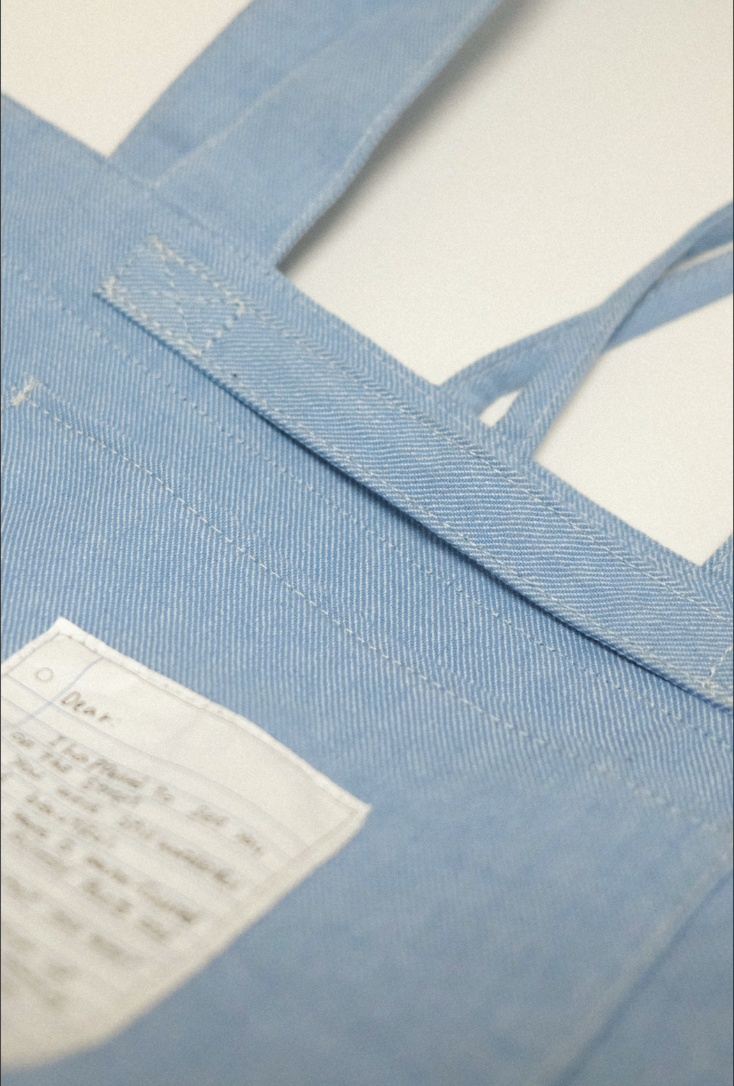 雙面兩用 復古帆布托特包 L - 丹寧