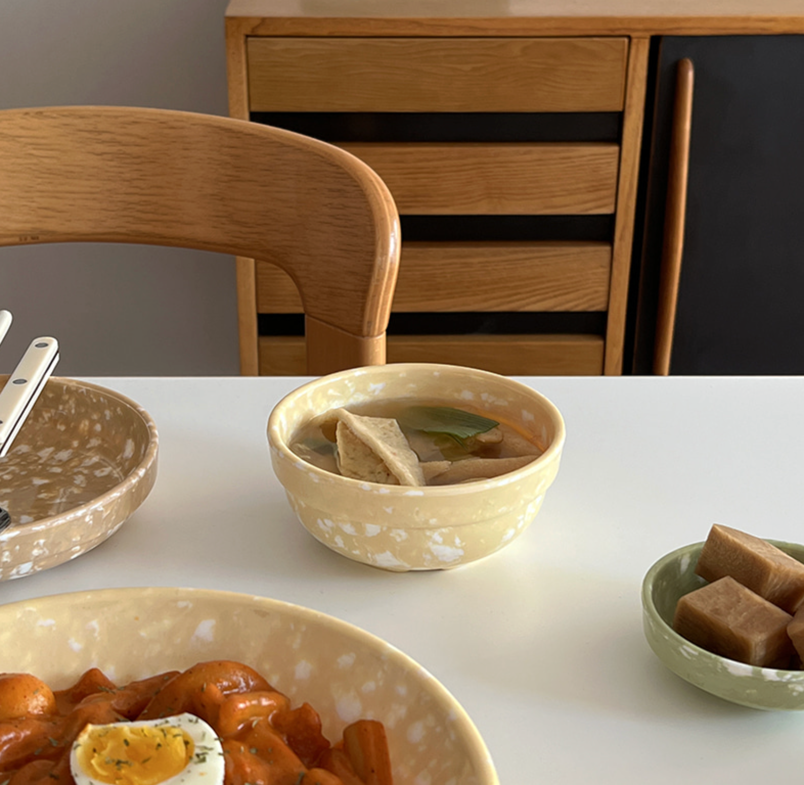 韓國 pola at home 美耐皿潑墨碗 - 兩色