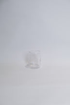 愛心玻璃胖胖杯 - 白色