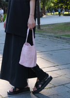 Sreepp手工編織包-櫻花粉