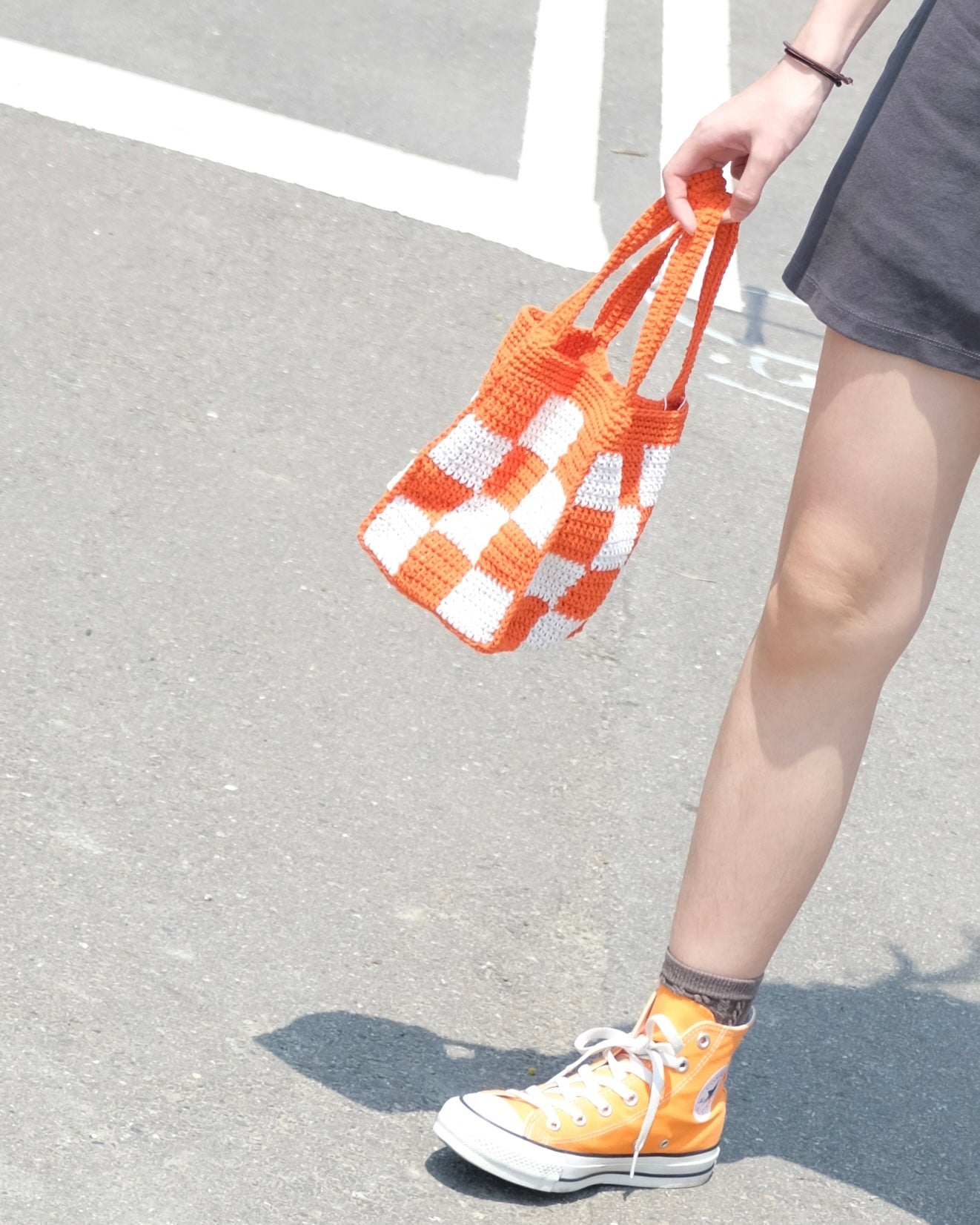 Sreepp手工編織包-橘子汽水