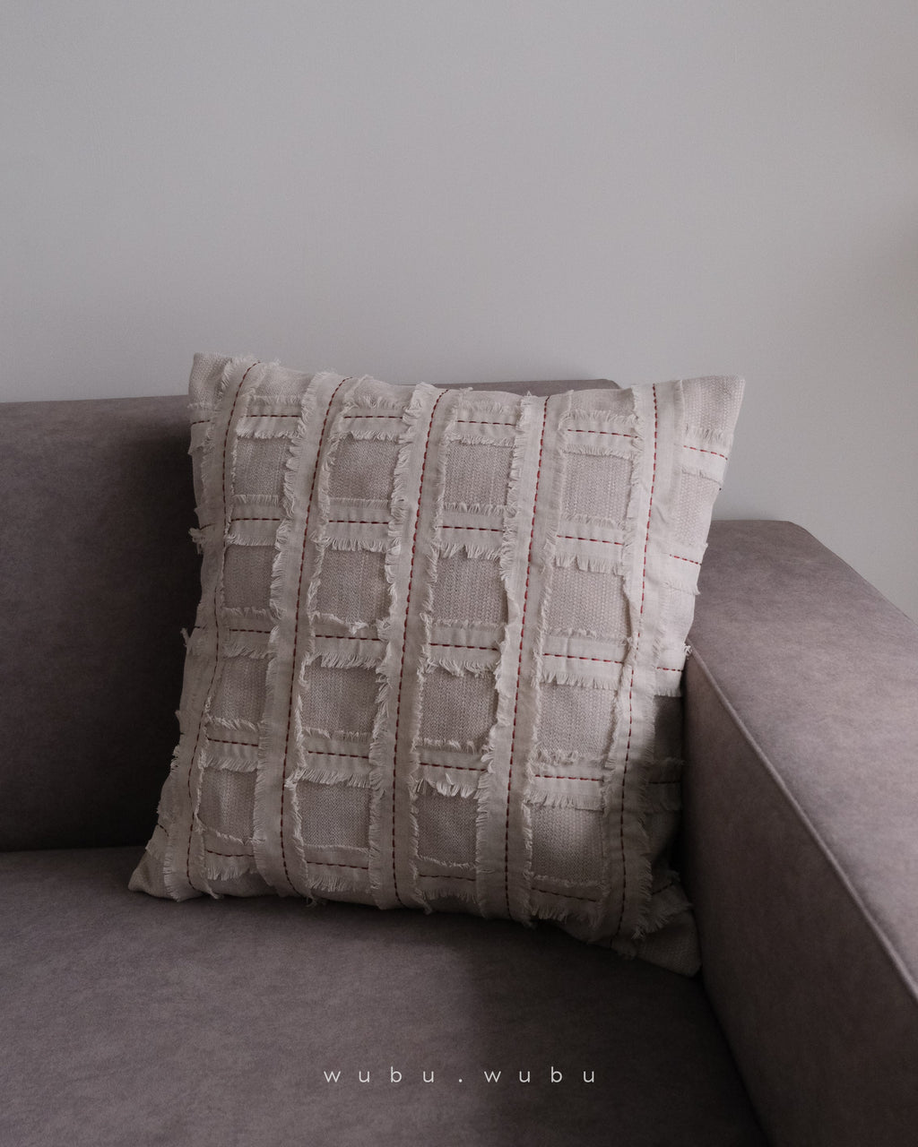 Noël 格子車線抱枕套