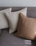 Crema 棉麻細線抱枕套