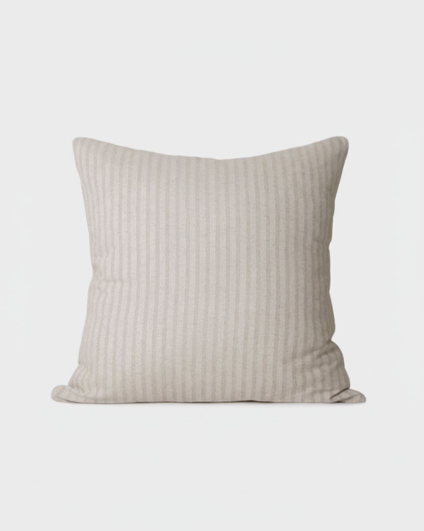 Crema 棉麻寬線抱枕套