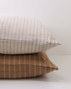 Crema 亞麻線條抱枕套