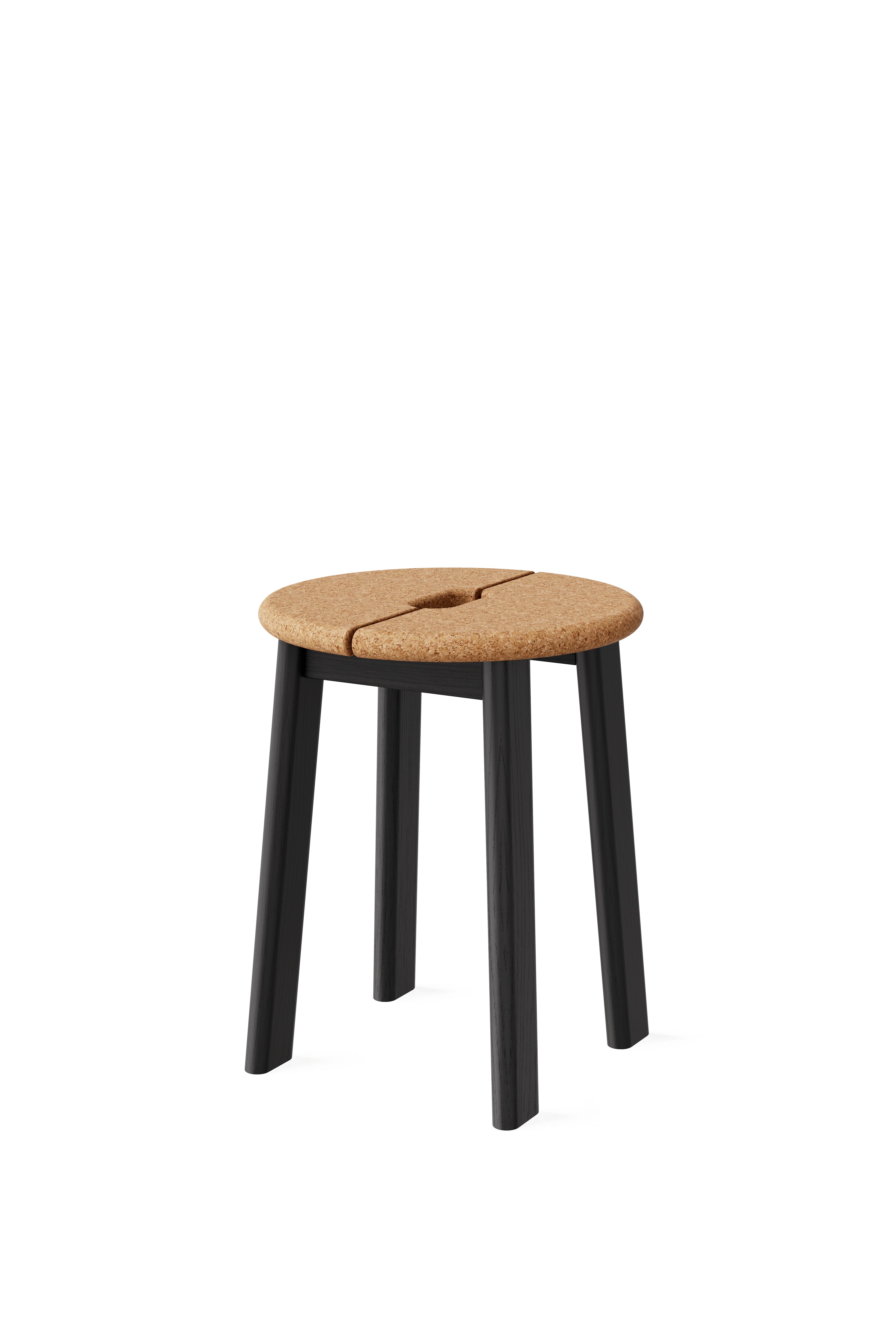 BRAVO Stool - 軟木椅座 - 黑