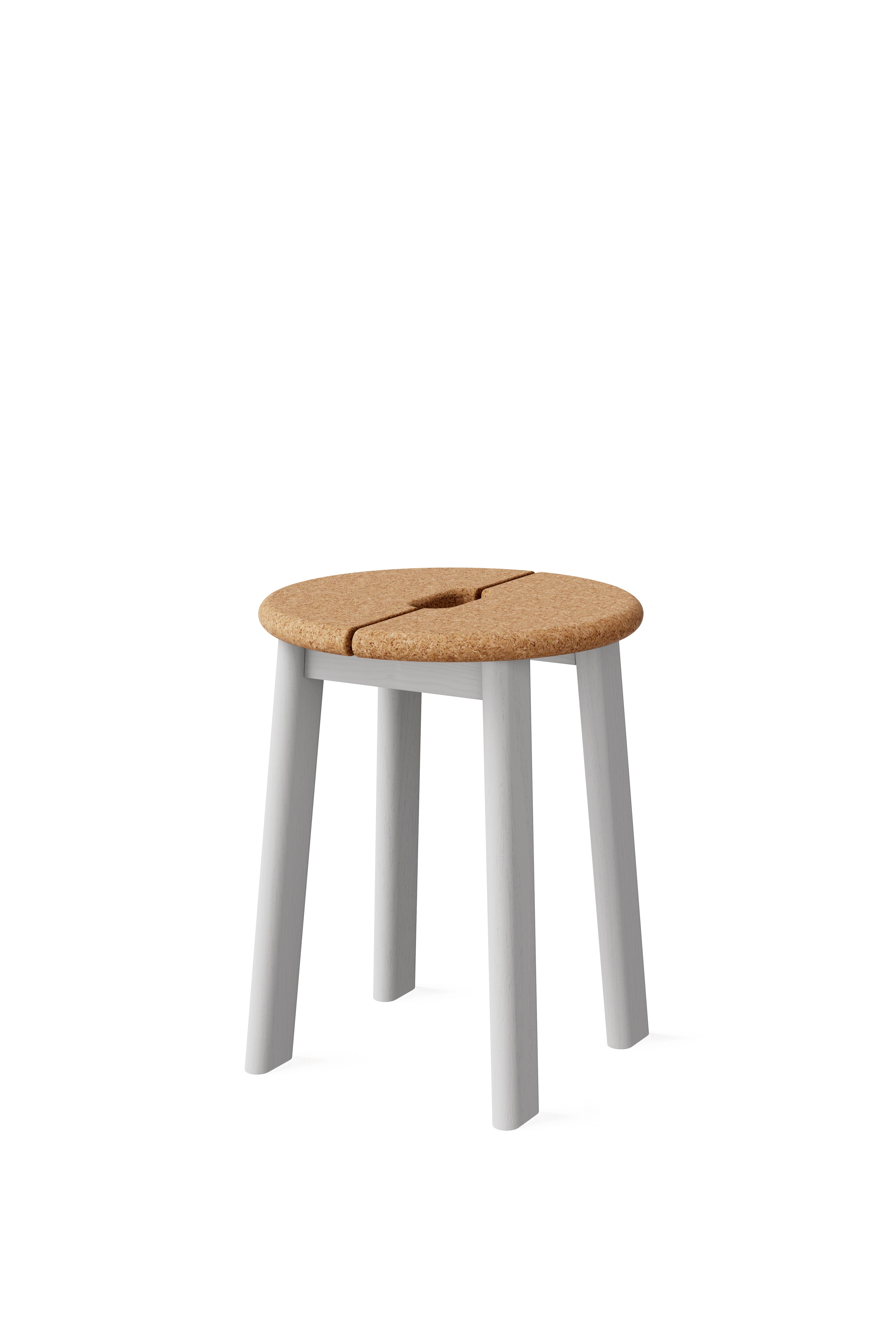 BRAVO Stool - 軟木椅座 - 灰