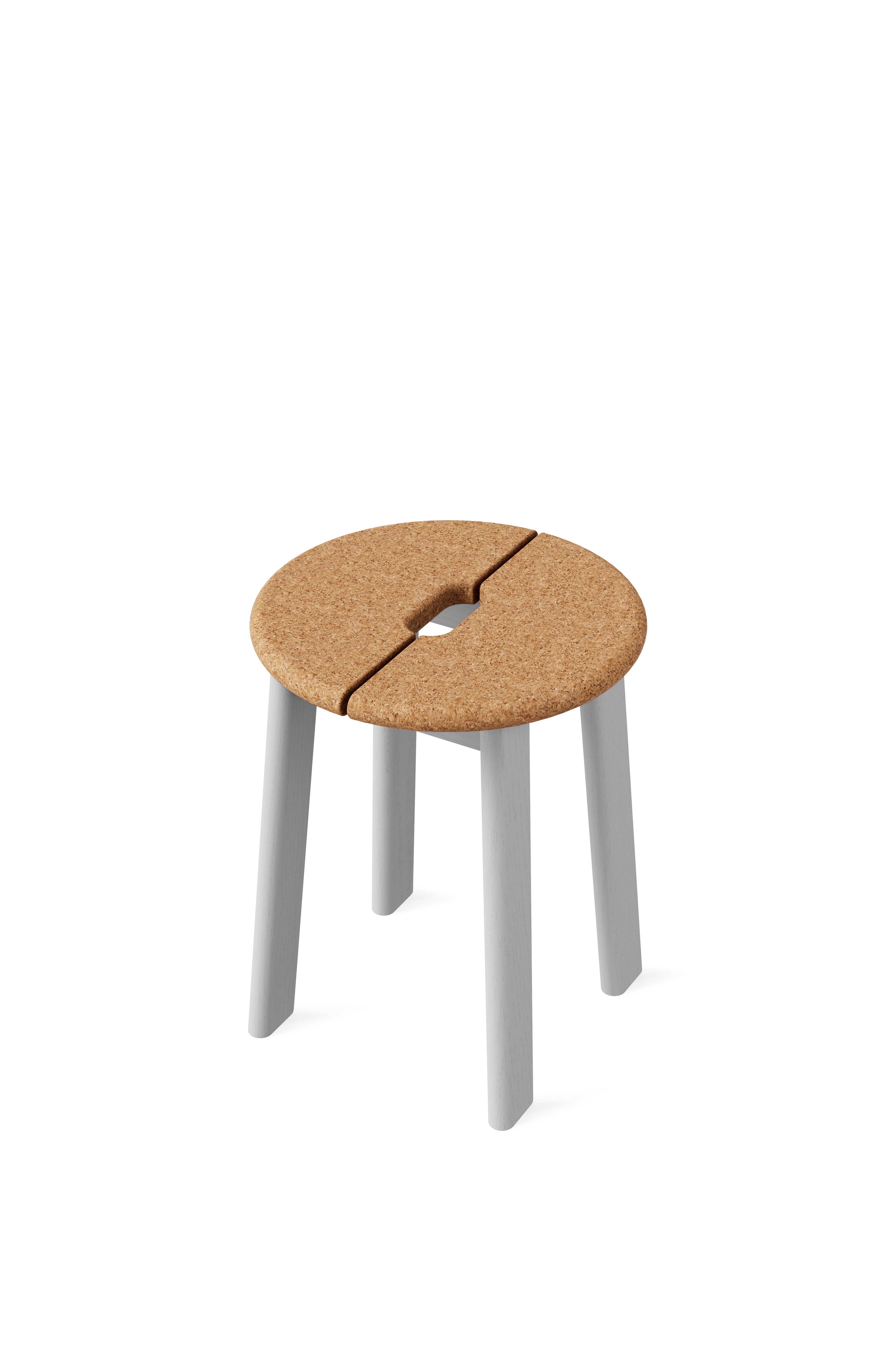 BRAVO Stool - 軟木椅座 - 灰