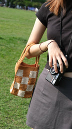 Sreepp手工編織包-焦糖奶茶