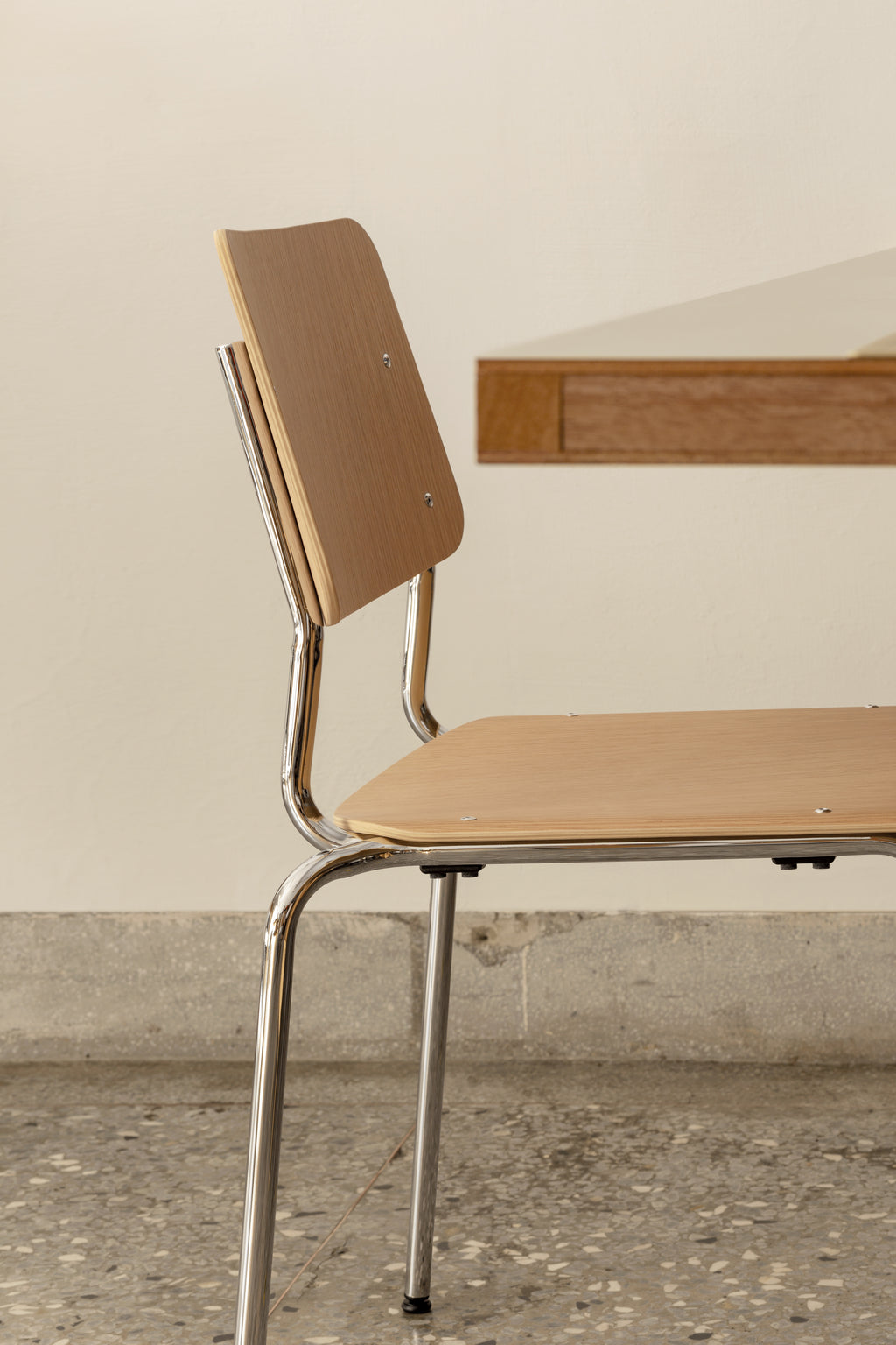 FORE Chair - 原木/電鍍