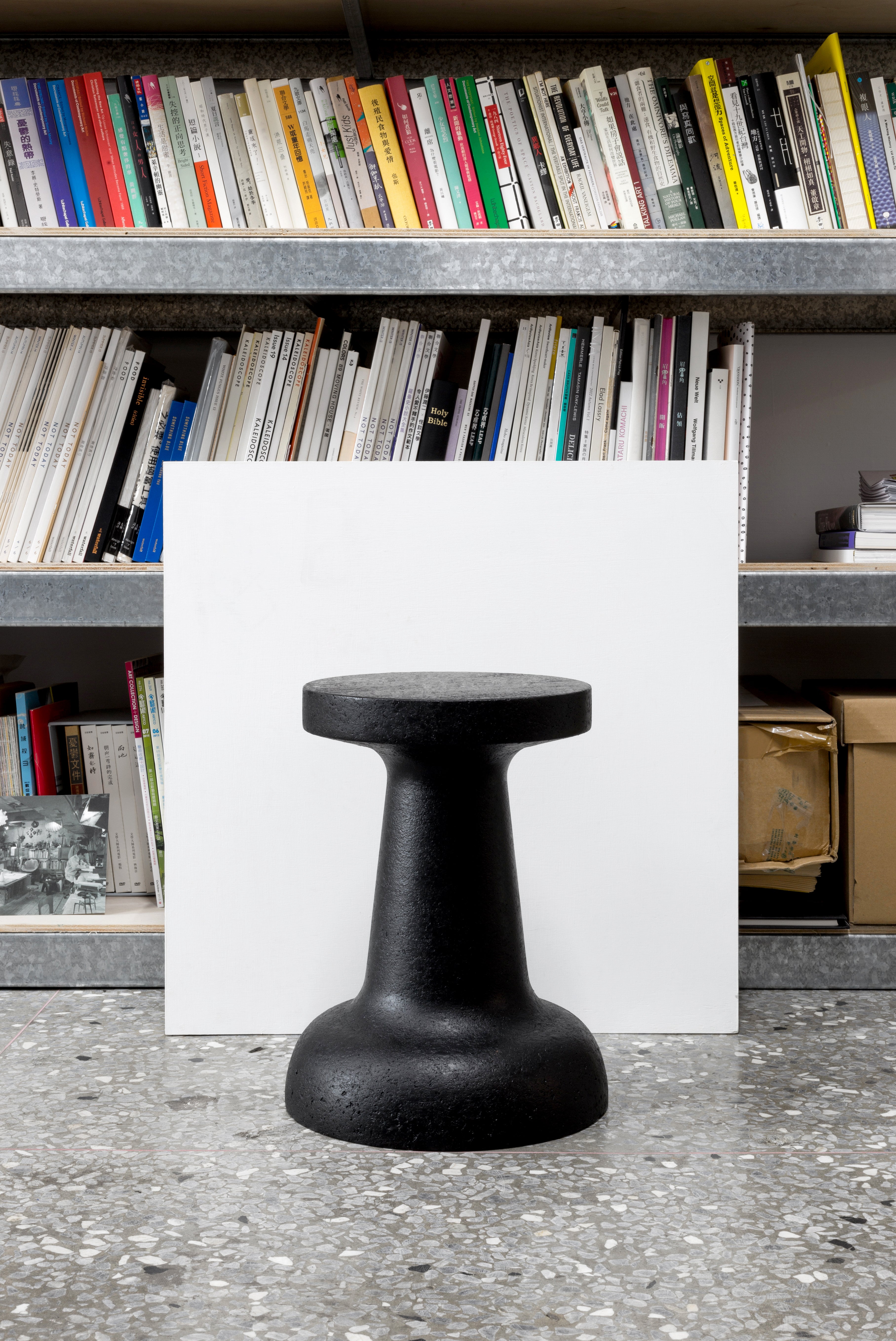 PUSHPIN Mini 軟木桌凳 - 黑