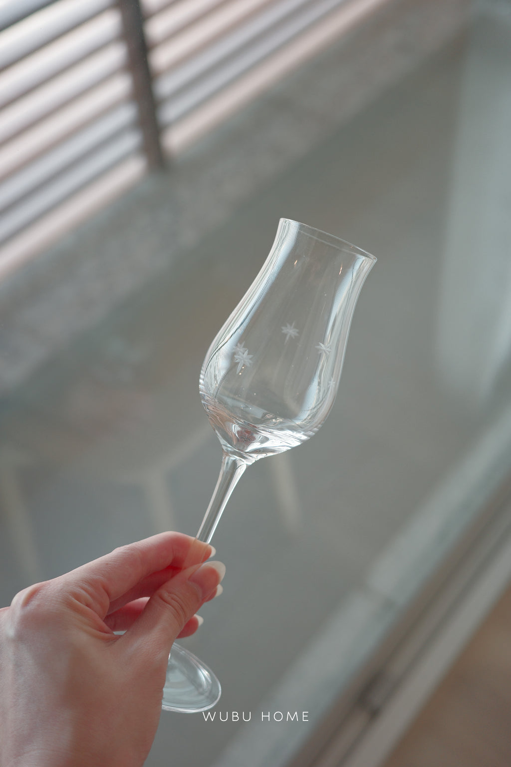 星芒點綴高腳品酒杯